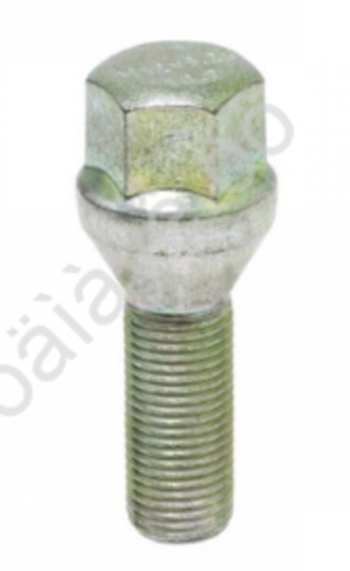 Болт12х 28х1,25 колеса конус ключ 17,цинк 1212528ц