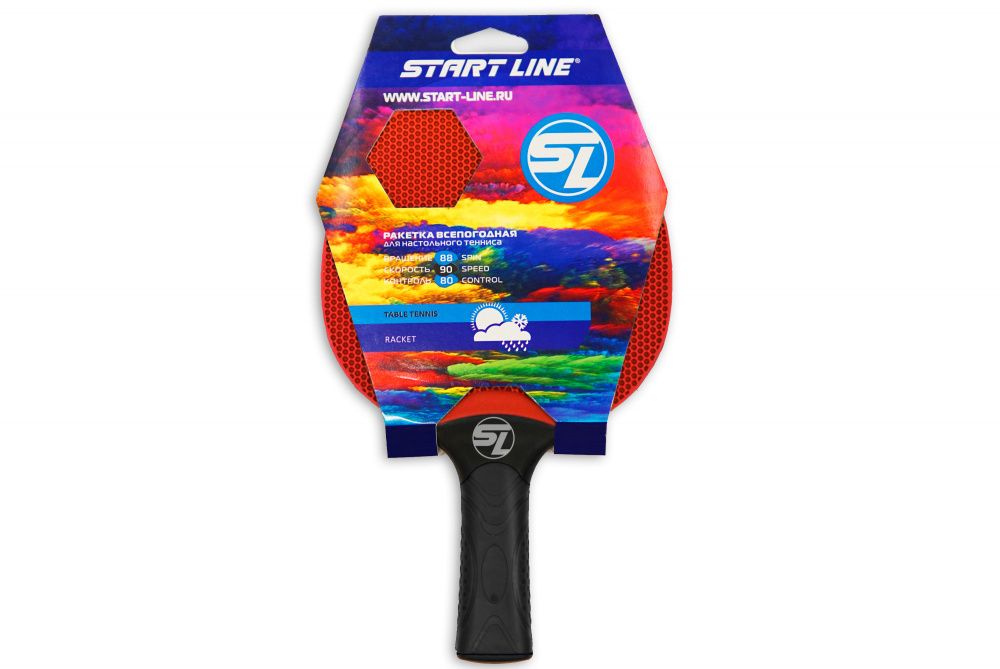 Теннисная ракетка Start line   plastic (red)