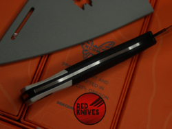 Нож Benchmade Station Knife - черная рукоять , клинок сатин