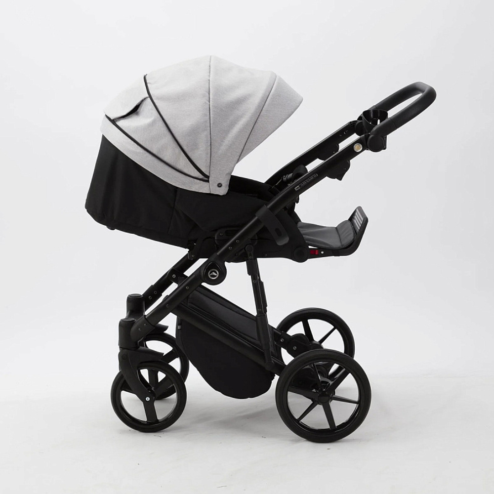 Детская коляска Adamex Mobi 2 в 1 M-TK01 Светло-серый