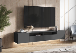 Тумба под ТВ «Денвер» Графит 200 см