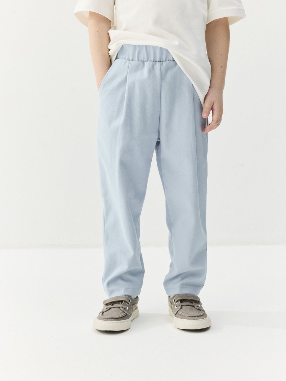 Брюки из джинскота "Светлый деним"