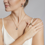 Колье Qudo FIRENZE (G) Smoky Quartz 107001/48-5110