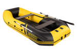 YACHTMAN-280 МНД НАДУВНОЕ ДНО (Яхтман) желтый-черный (лодка ПВХ с усилением)
