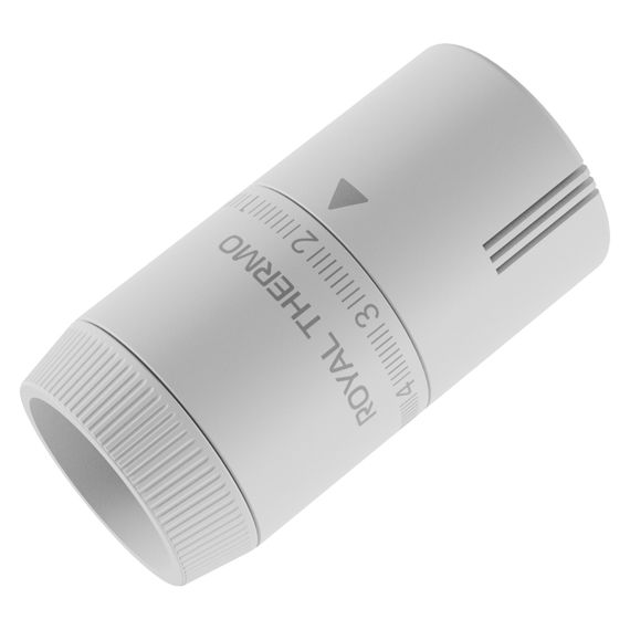 Термоголовка жидкостная Royal Thermo Design М30х1,5 (белый soft touch) купить в Москве и Московской области по низкой цене с доставкой по России — (2) Термоголовка жидкостная Royal Thermo Design М30х1,5 (белый soft touch) — (2)