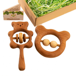 Подарочный набор деревянных погремушек Братец - медвежонок Леснушки
