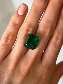 Изумруд, Октагон, 1 шт / 11,43 карат, Замбия