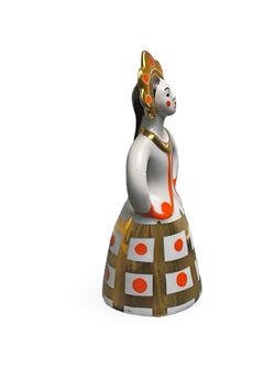 Фарфоровая статуэтка "Матрешка-невеста" Дулево