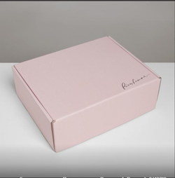 Коробка самосборная одиночная Прямоугольник, Расцветай, Розовый, 21*27*9 см