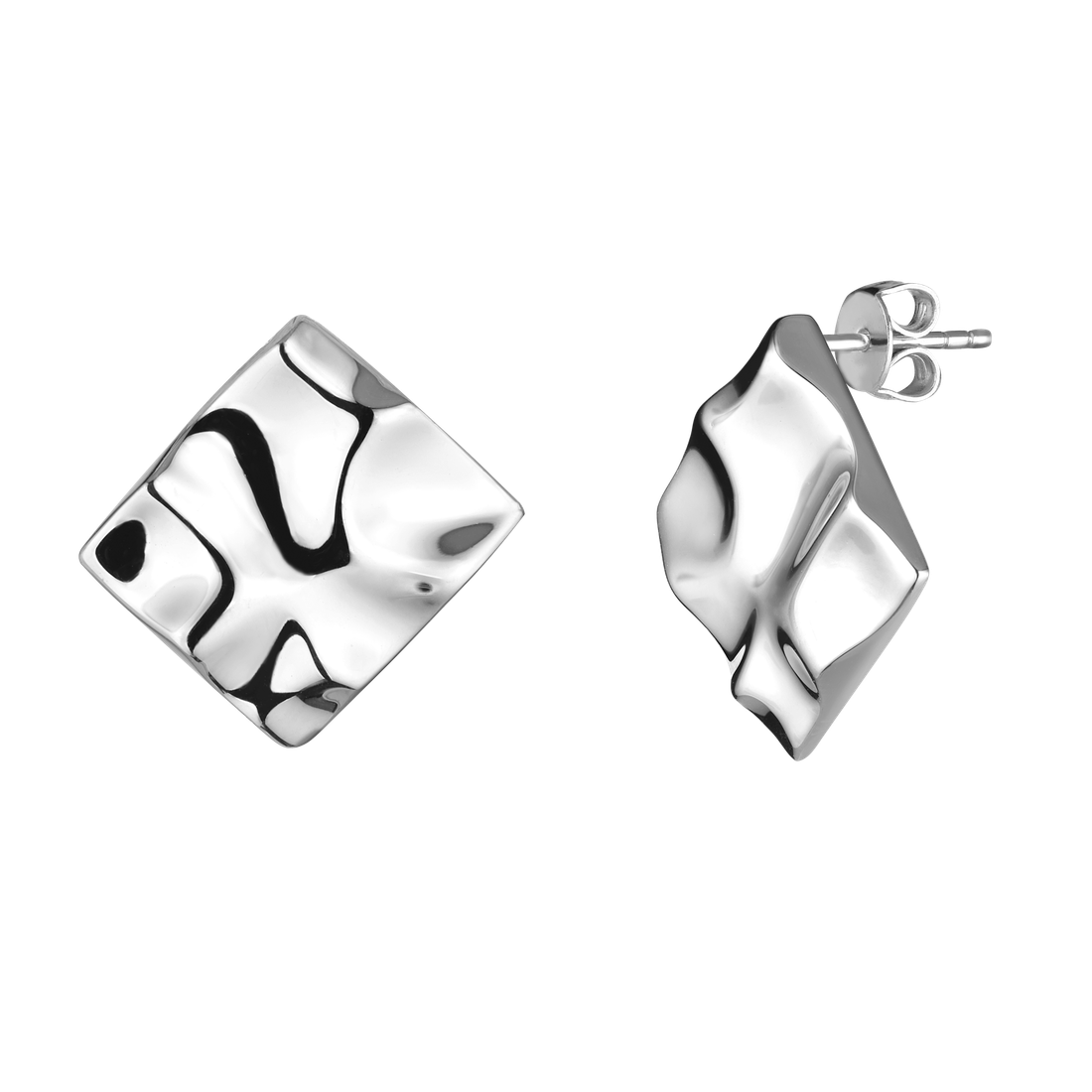 Серьги Мятые