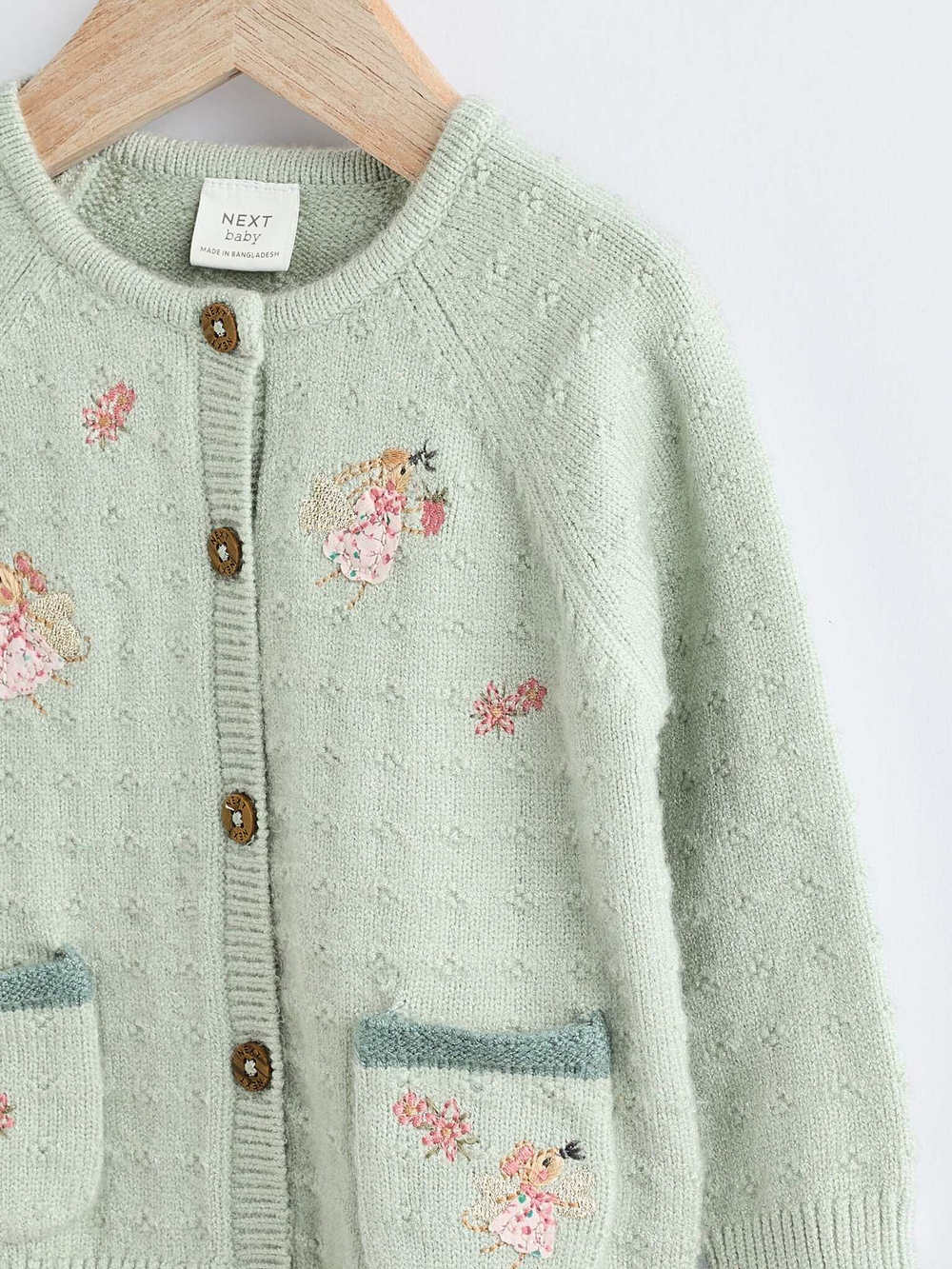 Вязаный кардиган для малышей Next K82-416, Мятный