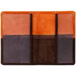 Обложка на паспорт, OfficeSpace Duo, кожа, осень+коричневый, тиснение фольгой