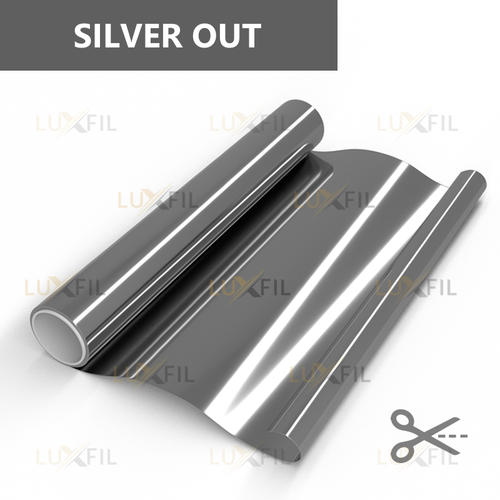 Пленка для окон декоративная SILVER OUT LUXFIL, на отрез (ширина рулона 1,524 м.)