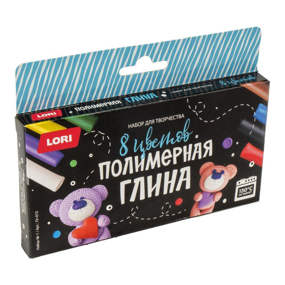 Полимерная глина 8цв. Набор №1 (Lori)