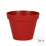 Горшок цветочный EDA 23 л, диаметр 40 см, красный