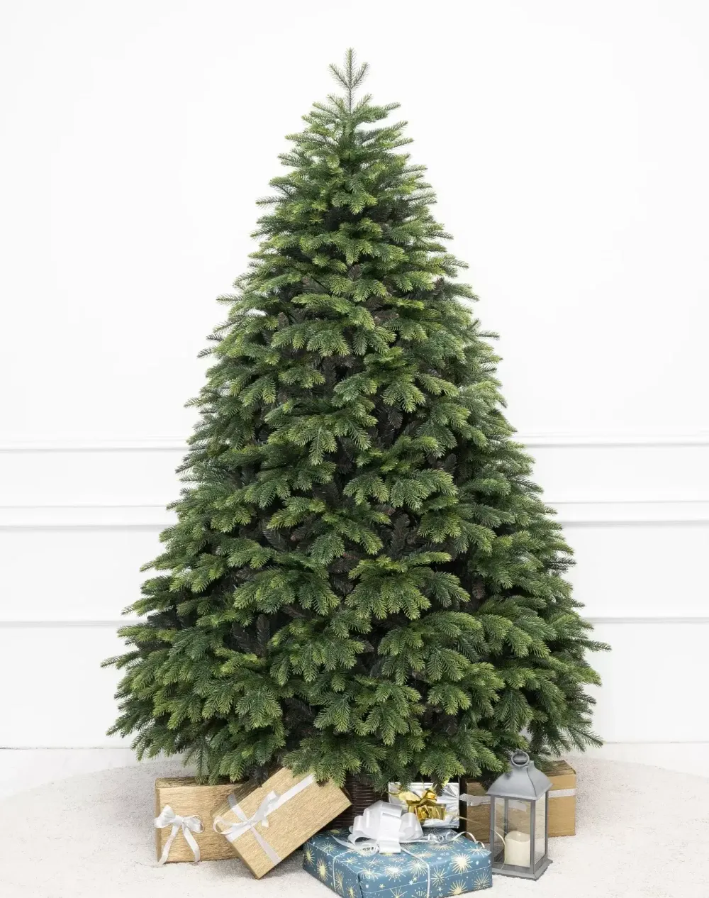 Елка с гирляндой «Богемская» (Литая+пвх) 210 см / 2,1 м