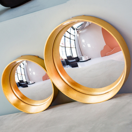 Зеркало настенное Объект мечты Зазеркалье Хогард Голд версия M fish-eye OM-21092111