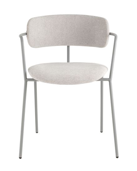 Стул Дженни букле светло-серый каркас серый муар