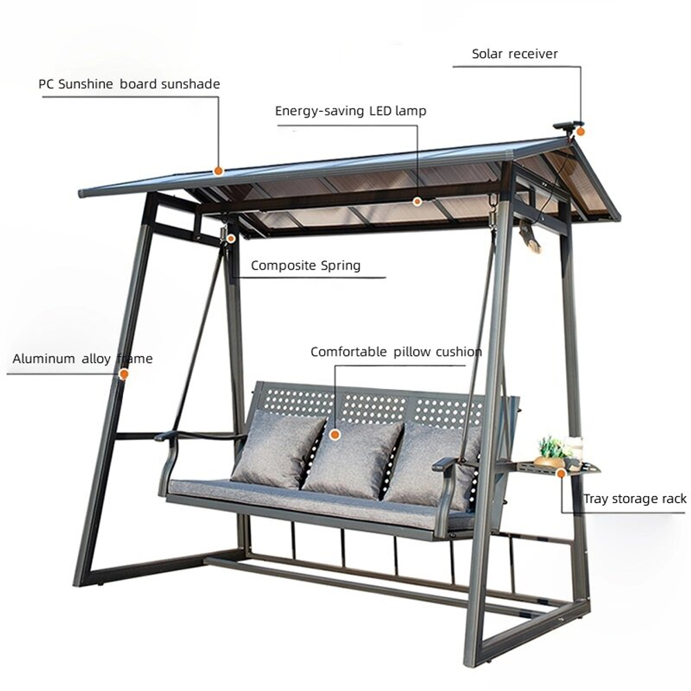 Качели из алюминия GRAF III, разноцветный