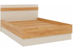 Полутораспальная кровать Кассандра 140х200 дуб крафт золотой / кашемир