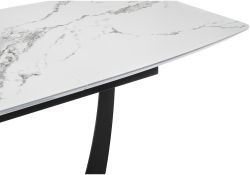 Обеденная группа Аунге velutto 32 / белый мрамор / графит