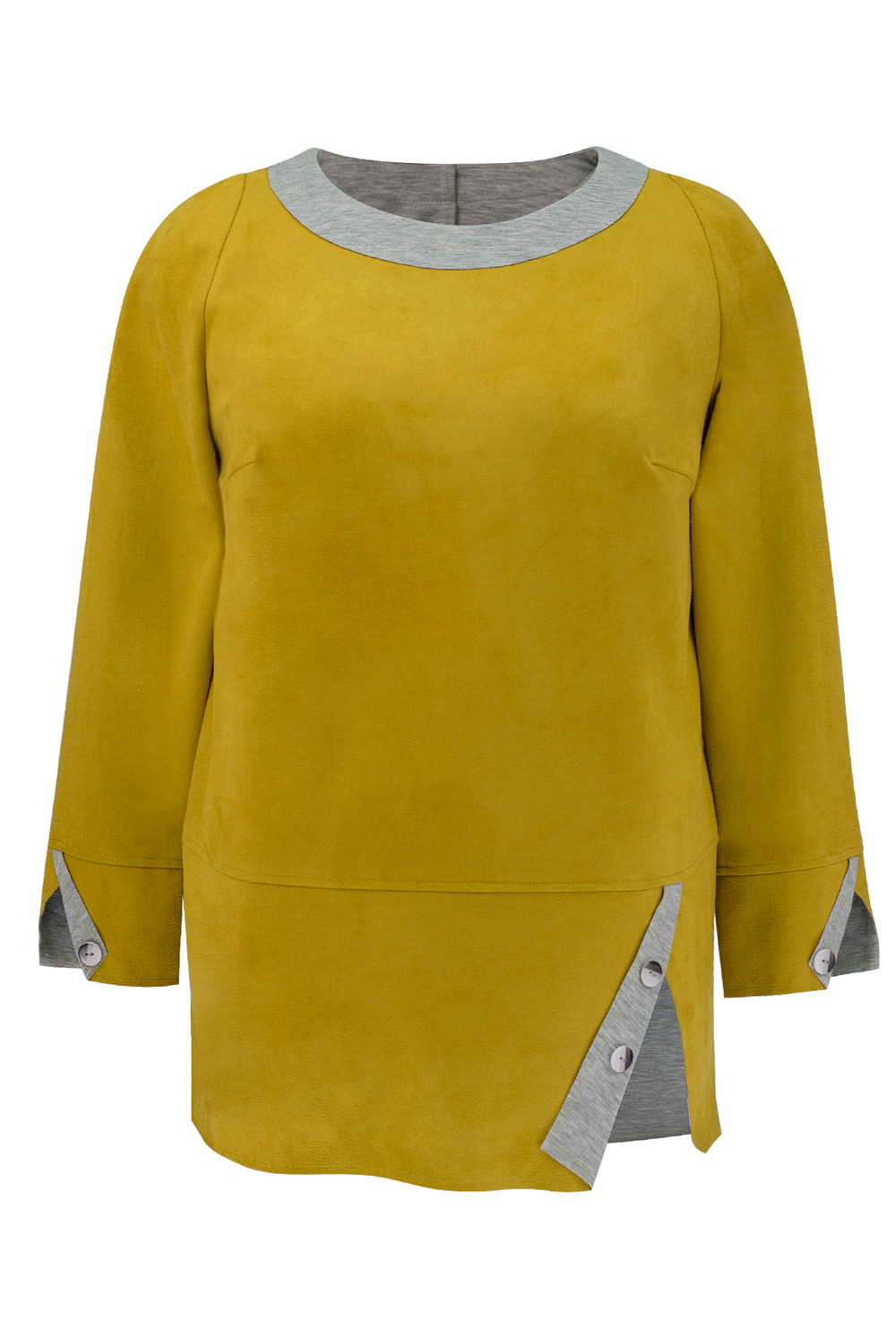 Туника 1809ЮП, горчичный #257Гор201809ЮП