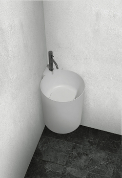 Раковина Abber Stein 42 AS2625 угловая Белая матовая