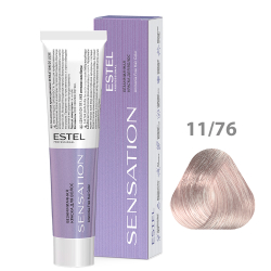 ESTEL Безаммиачная краска для волос SENSATION DE LUXE, 11/76 очень светлый блонд коричн-фиолетовый, 60 мл