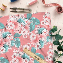 Ткань мембрана смелый и красочный букет