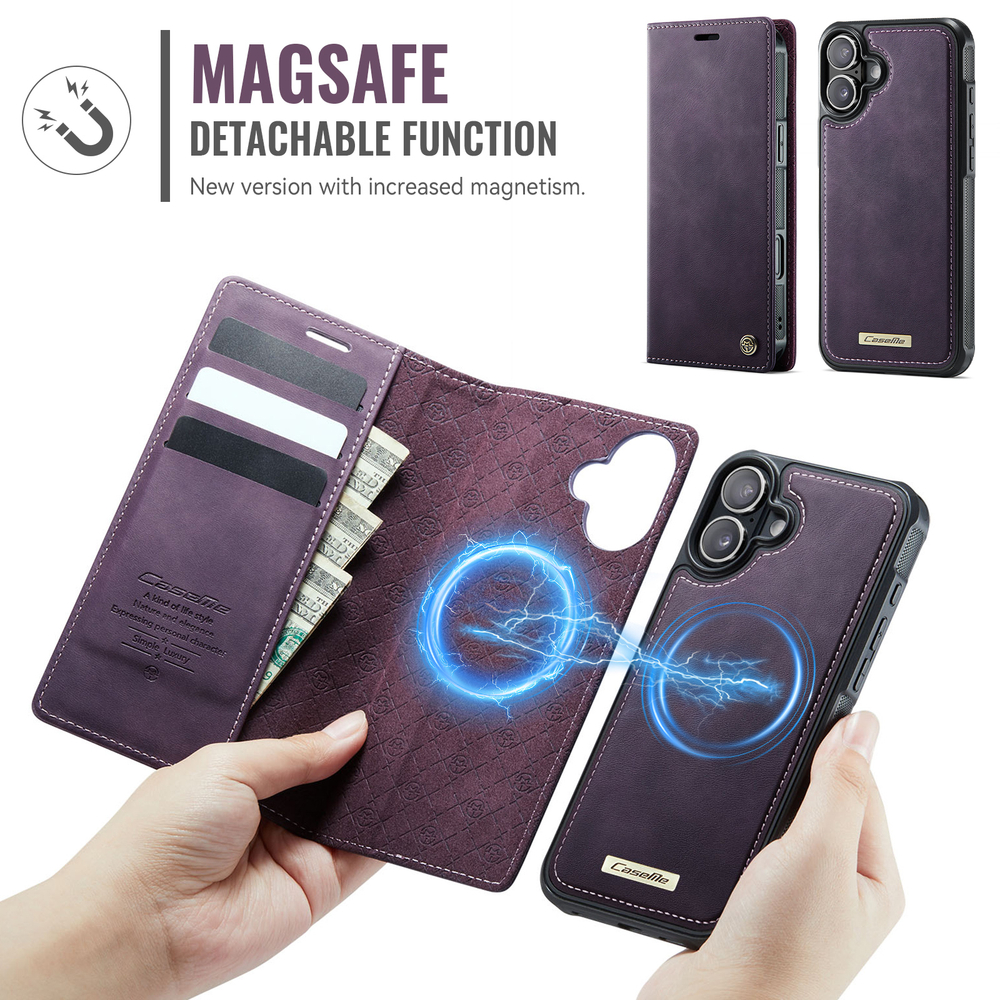Чехол-кошелек CaseMe 2 in 1 MagSafe iPhone 16+