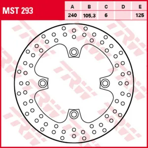 Диск тормозной TRW MST293