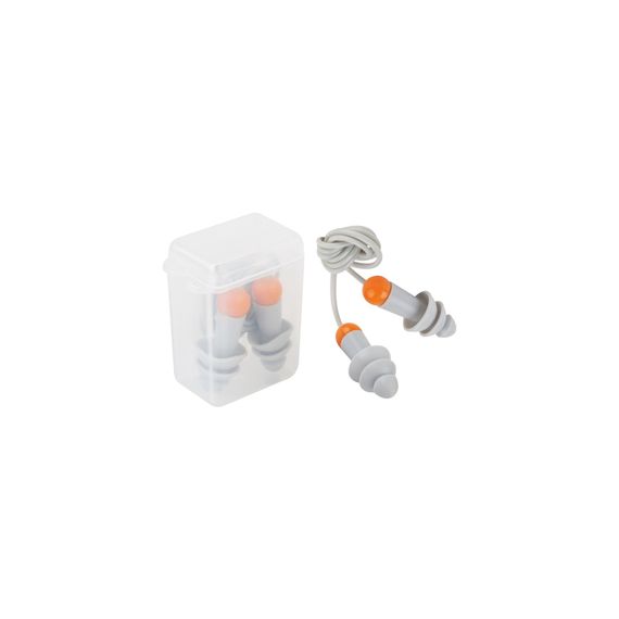 Беруши Jeta Safety JEM 31, противошумные, многоразовые, силиконовые, в пластиковом боксе, со шнурком