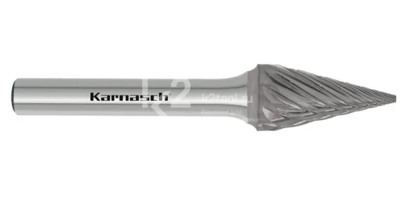 Борфреза твердосплавная Karnasch форма M, 12DINх26х6х71 мм, насечка HP-3 PRO, без покрытия, арт. 11.4099-040