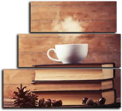 Модульная картина "Зимнее удовольствие"