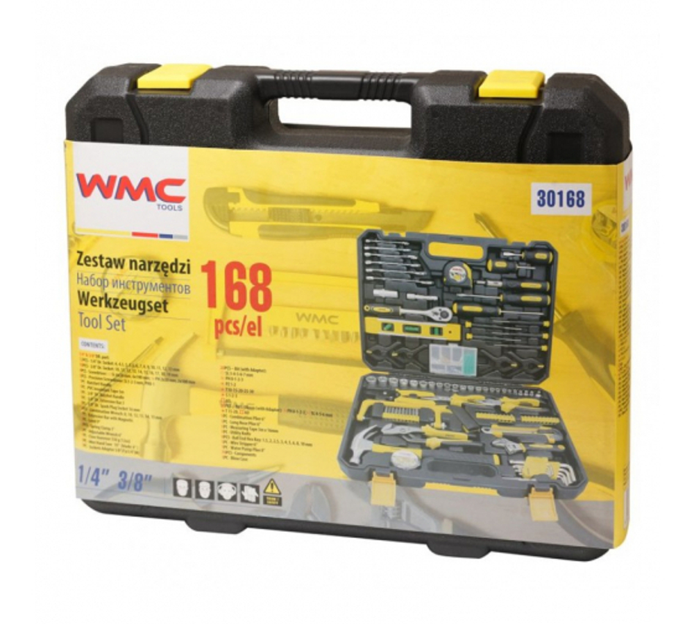 НАБОР ИНСТРУМЕНТОВ WMC TOOLS 168ПР. 30168