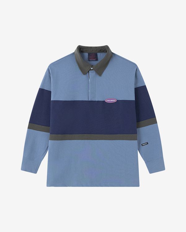 Лонгслив Rugby пыльно-синий/синий - фото 1