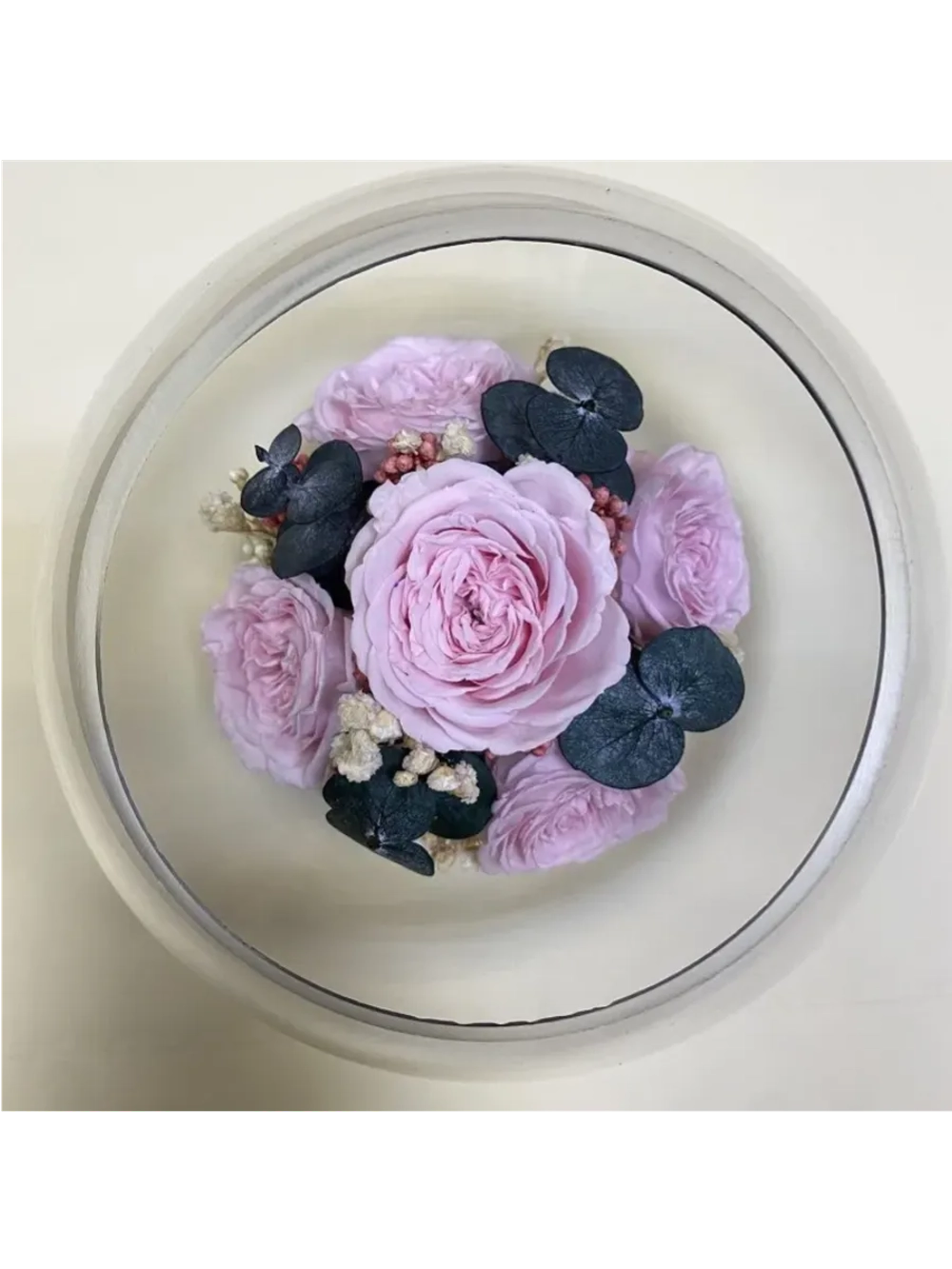 Натуральные пионы в стекле, вакуум