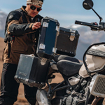 Кофры боковые алюминиевые Royal Enfield "Adventure", черные - 1990276