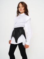 Баска из экокожи, черная