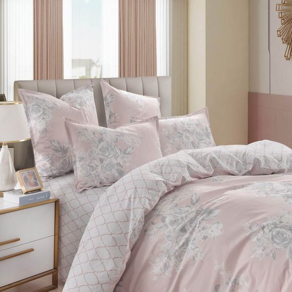 Дебюсси (розовый) КПБ сатин 1.6