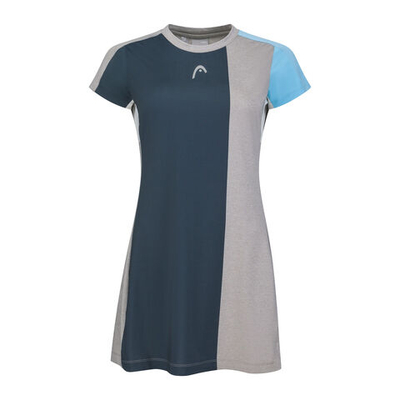 Женская теннисное платье HEAD Tech Dress Women - Grey, Blue