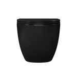 Унитаз подвесной D&K Matrix DT1396025 черный матовый, безободковый, с крышкой микролифт