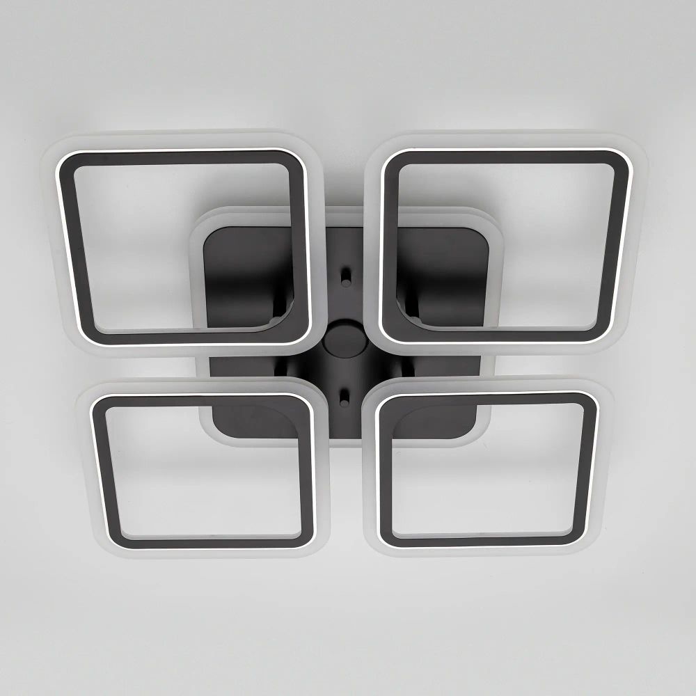 Citilux Марсель Смарт CL232A145E RGB Умная люстра Чёрная