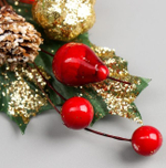 Декор новогодний «Красный цветок» 18 см