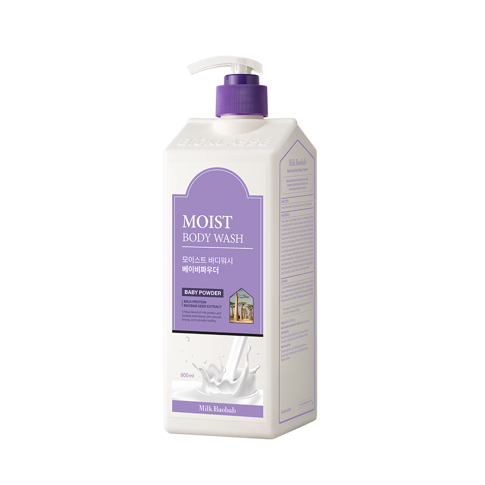 Moist Body Wash Baby Powder, 800 мл.