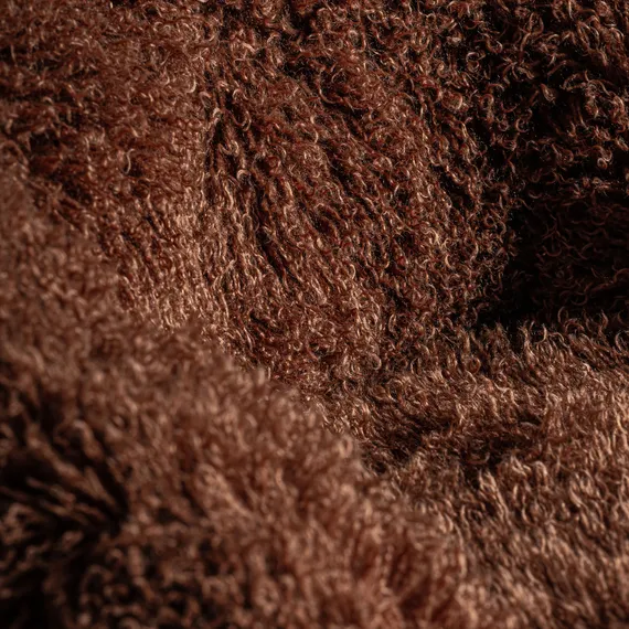 Лаунж-кресло VICAL Pavia, коричневый мех