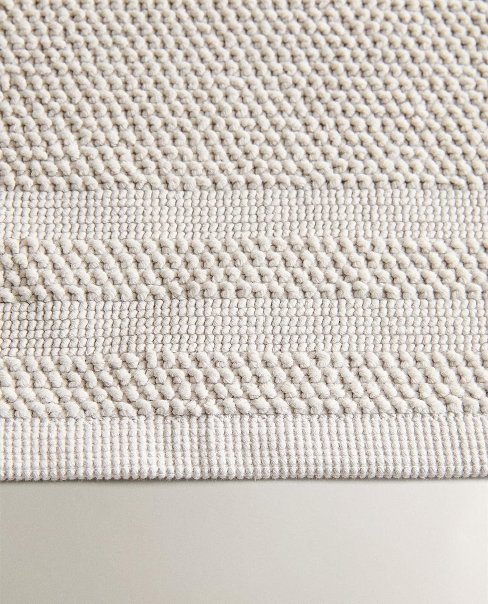 Zara Home - Нескользящий коврик для ванной из хлопка, серый, 50x70 см