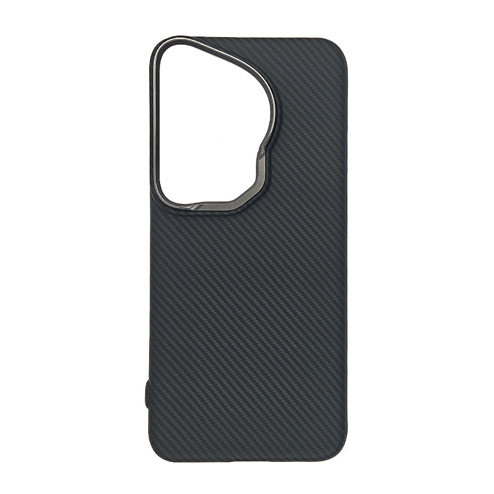 Карбоновый чехол MosSeller для Huawei Pura 70 Ultra с Магсейф, черный