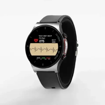 HEALTHBAND Pro №80ME часы-тонометр с ЭКГ, серебристый