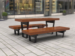 Стол уличный с лавками Rail Road 02